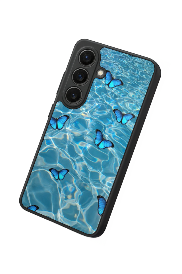 Samsung Galaxy S26 Uyumlu Kelebek Tasarımlı Glossy Premium Kılıf