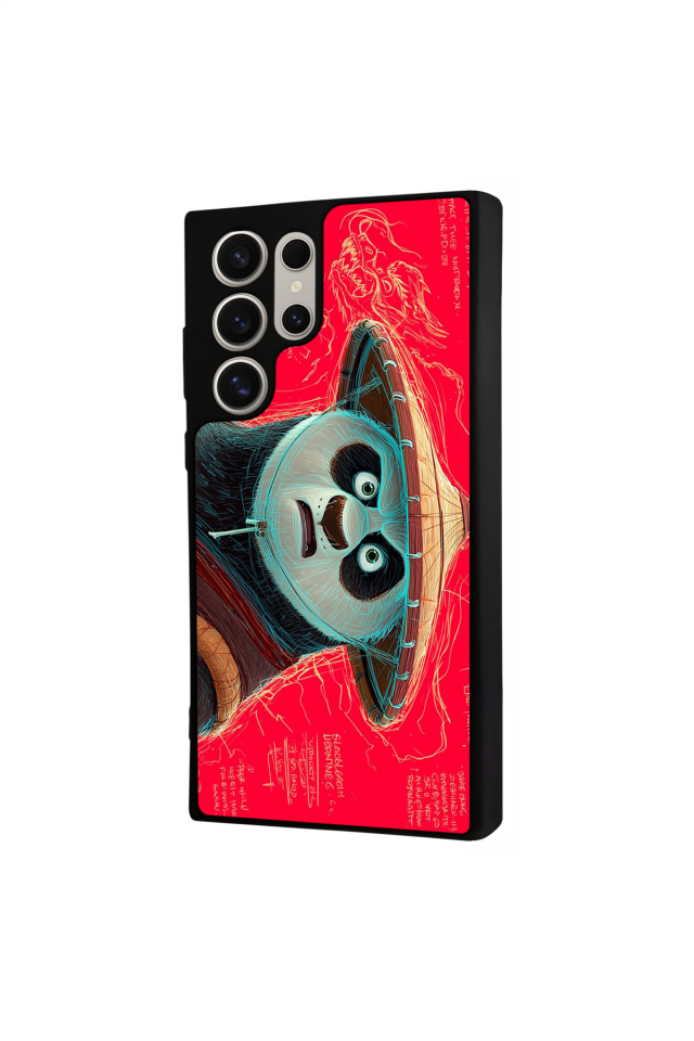 Samsung Galaxy S22 Ultra Uyumlu Kung Fu Panda Tasarımlı Glossy Premium Kılıf