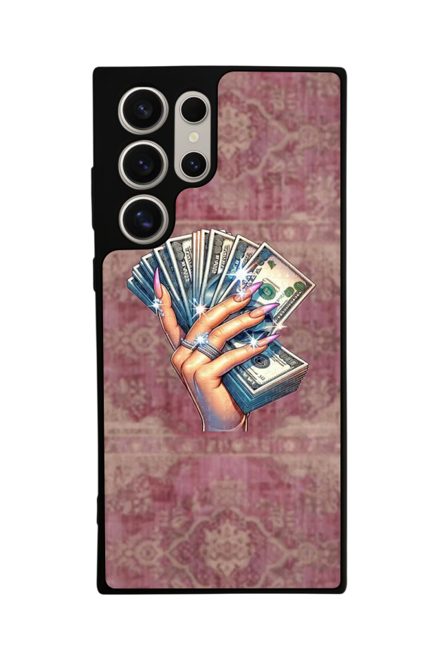 Samsung Galaxy S23 Ultra Uyumlu Money Para Tasarımlı Glossy Premium Kılıf