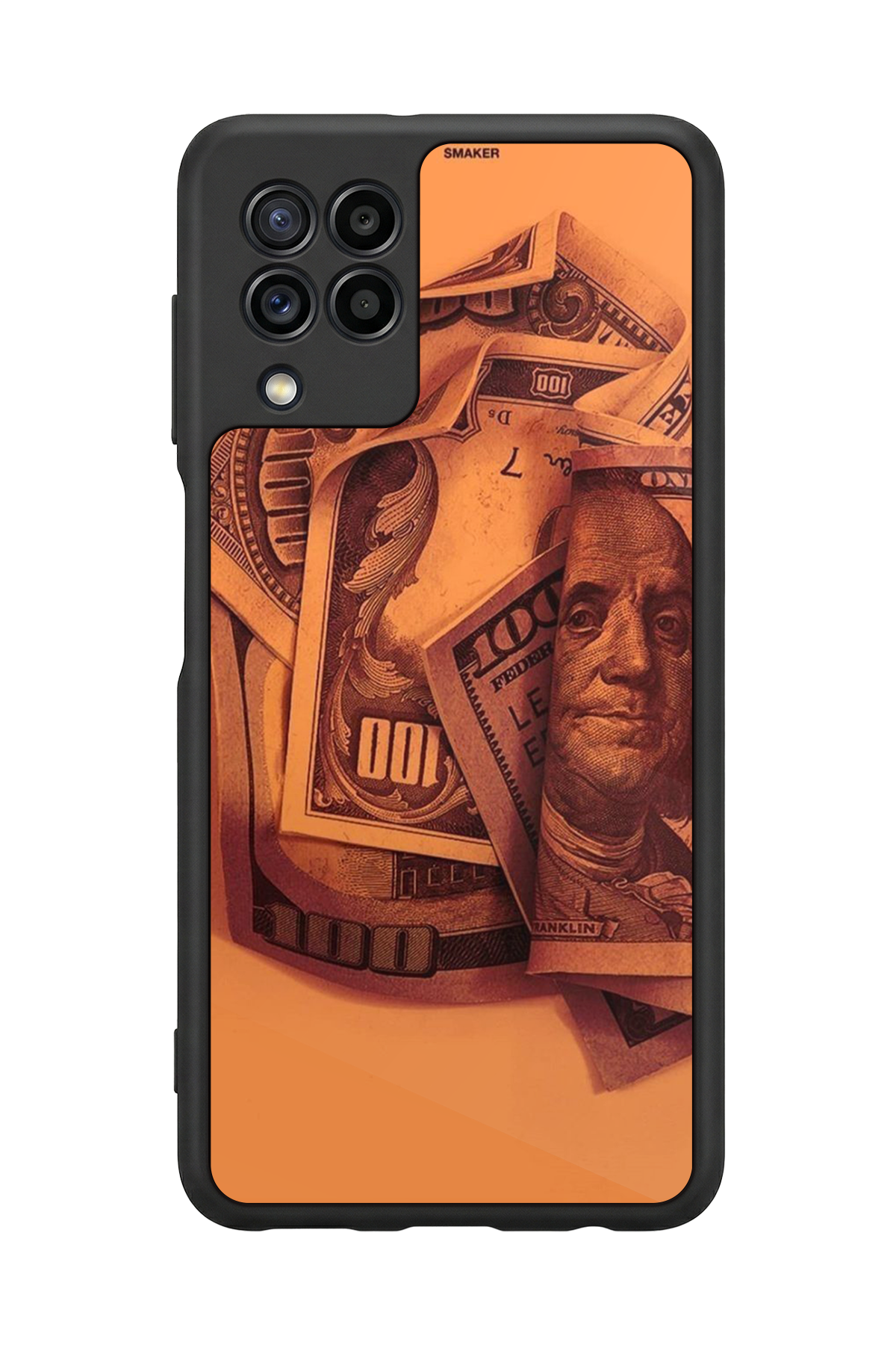 Samsung Galaxy M22 Uyumlu Money Para Tasarımlı Glossy Premium Kılıf