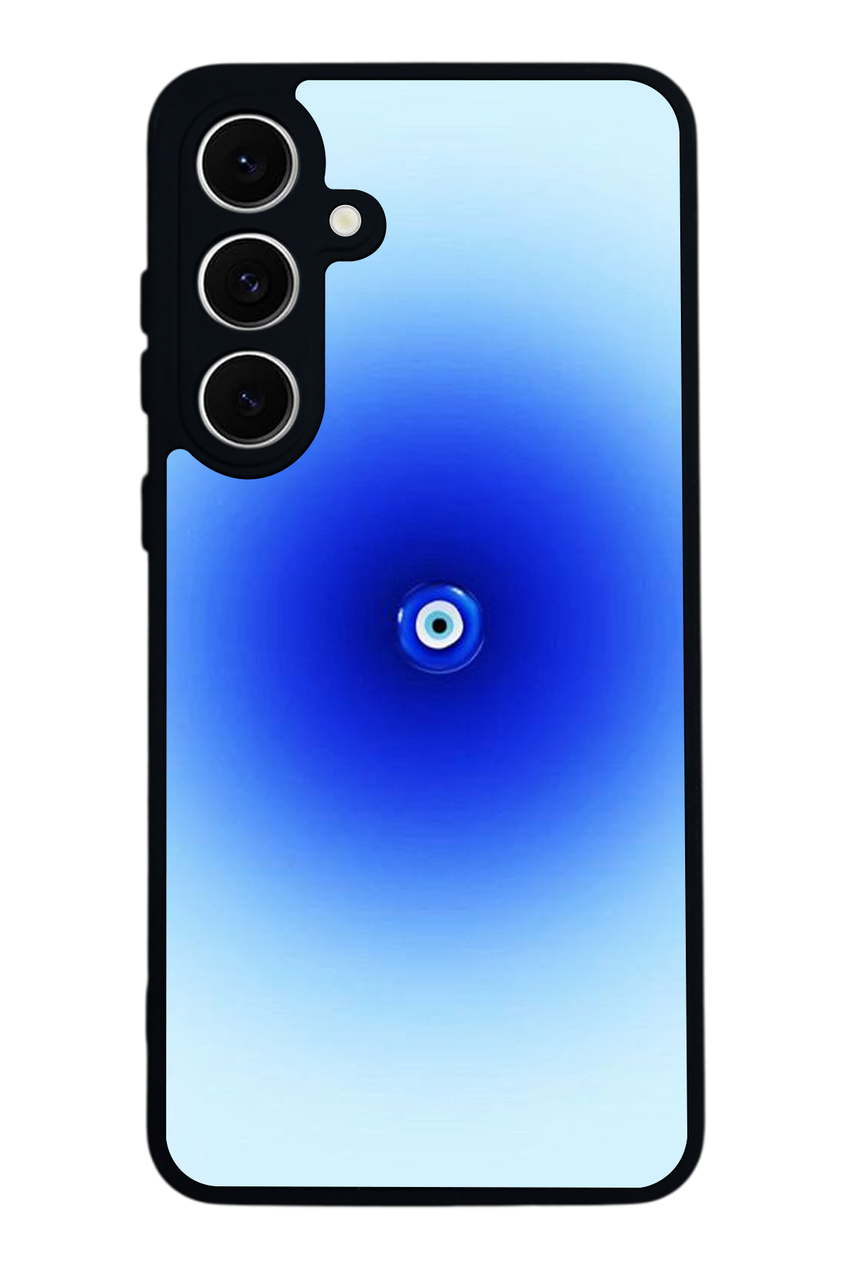 Samsung Galaxy S24 FE Uyumlu Nazar Tasarımlı Glossy Premium Kılıf