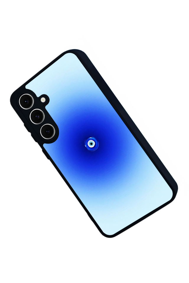 Samsung Galaxy S24 FE Uyumlu Nazar Tasarımlı Glossy Premium Kılıf