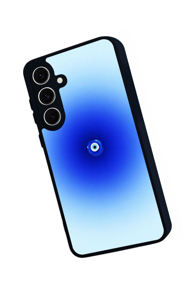 Samsung Galaxy S24 FE Uyumlu Nazar Tasarımlı Glossy Premium Kılıf