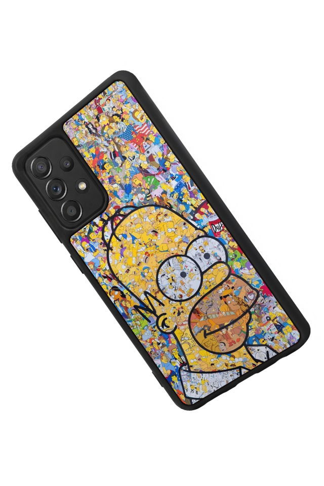 Samsung Galaxy A72 Uyumlu The Simpsons Tasarımlı Glossy Premium Kılıf