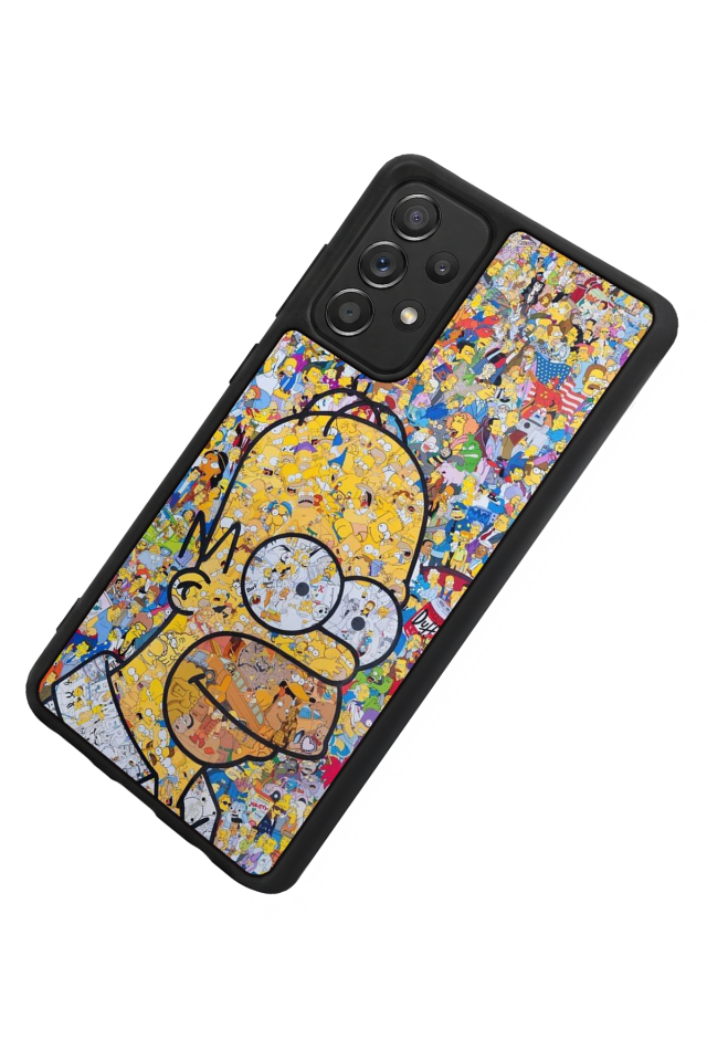 Samsung Galaxy A72 Uyumlu The Simpsons Tasarımlı Glossy Premium Kılıf