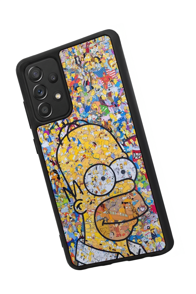 Samsung Galaxy A72 Uyumlu The Simpsons Tasarımlı Glossy Premium Kılıf