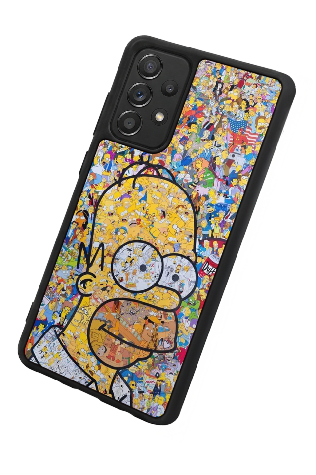 Samsung Galaxy A72 Uyumlu The Simpsons Tasarımlı Glossy Premium Kılıf