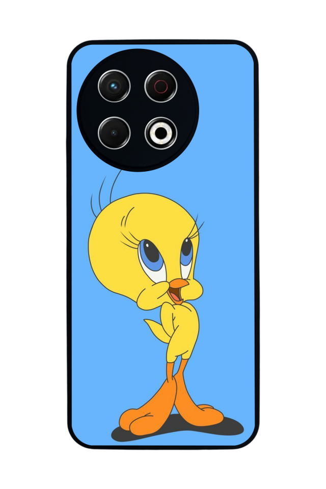 Tecno Spark 30 Pro Uyumlu Tweety Tasarımlı Glossy Premium Kılıf