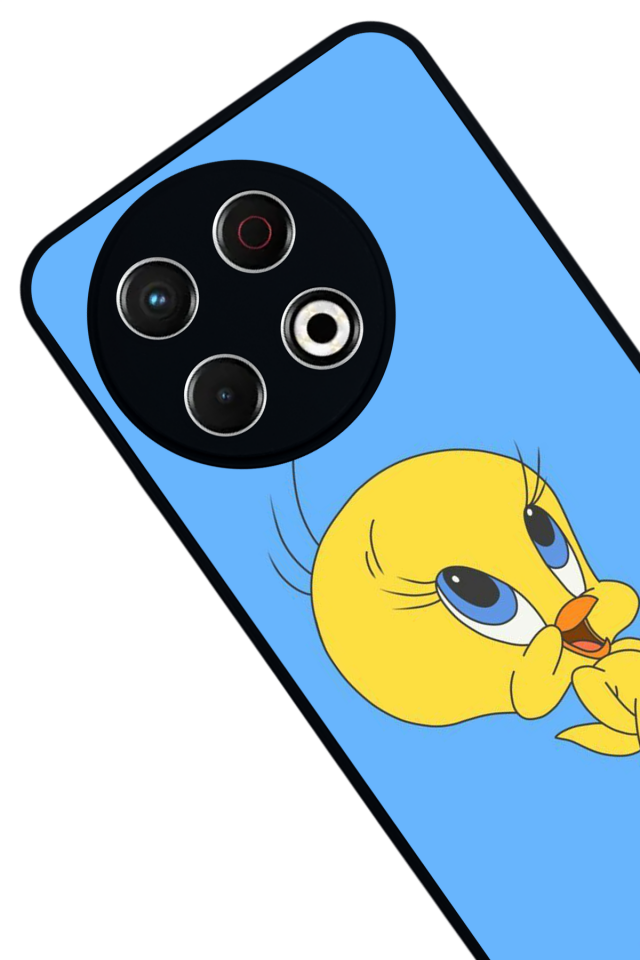 Tecno Spark 30 Pro Uyumlu Tweety Tasarımlı Glossy Premium Kılıf