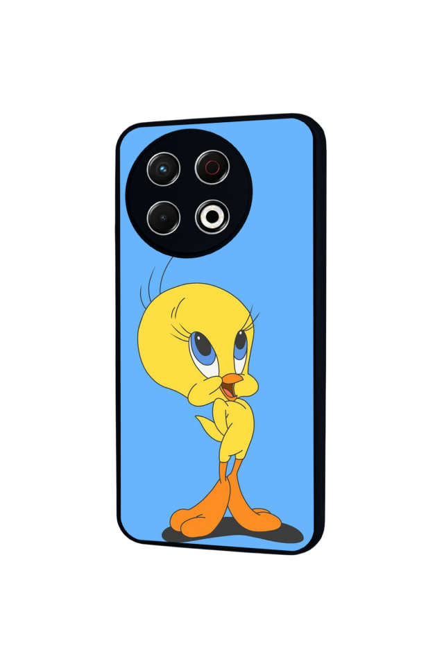 Tecno Spark 30 Pro Uyumlu Tweety Tasarımlı Glossy Premium Kılıf
