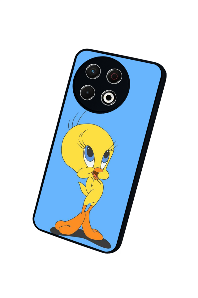 Tecno Spark 30 Pro Uyumlu Tweety Tasarımlı Glossy Premium Kılıf