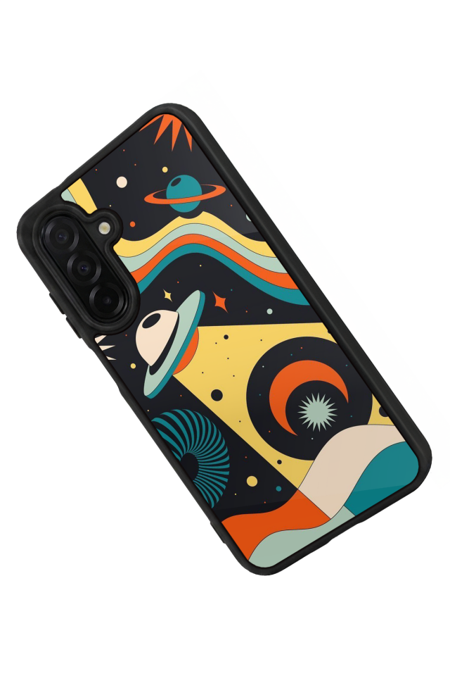 Samsung Galaxy A26 Uyumlu Uzay Tasarımlı Glossy Premium Kılıf