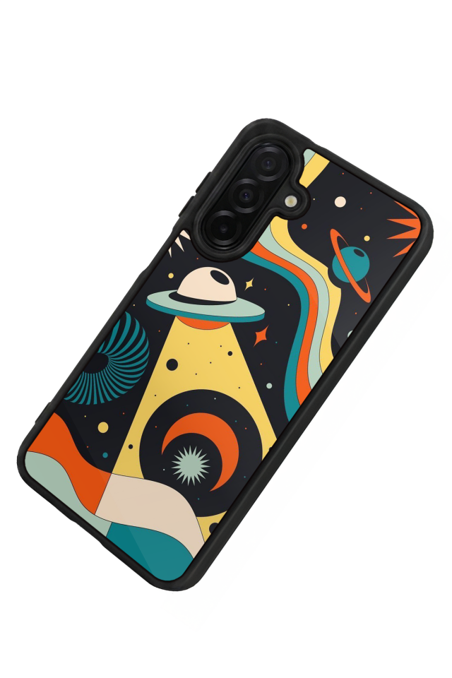 Samsung Galaxy A26 Uyumlu Uzay Tasarımlı Glossy Premium Kılıf