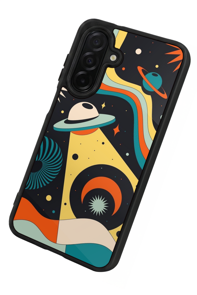 Samsung Galaxy A26 Uyumlu Uzay Tasarımlı Glossy Premium Kılıf
