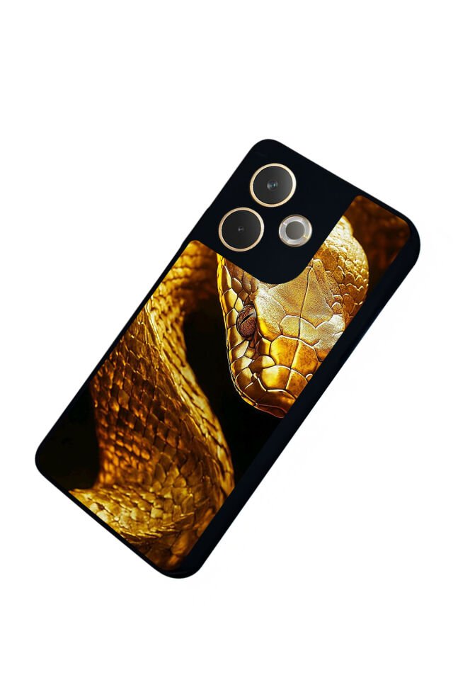 Oppo A5 Pro Uyumlu Yılan Tasarımlı Glossy Premium Kılıf