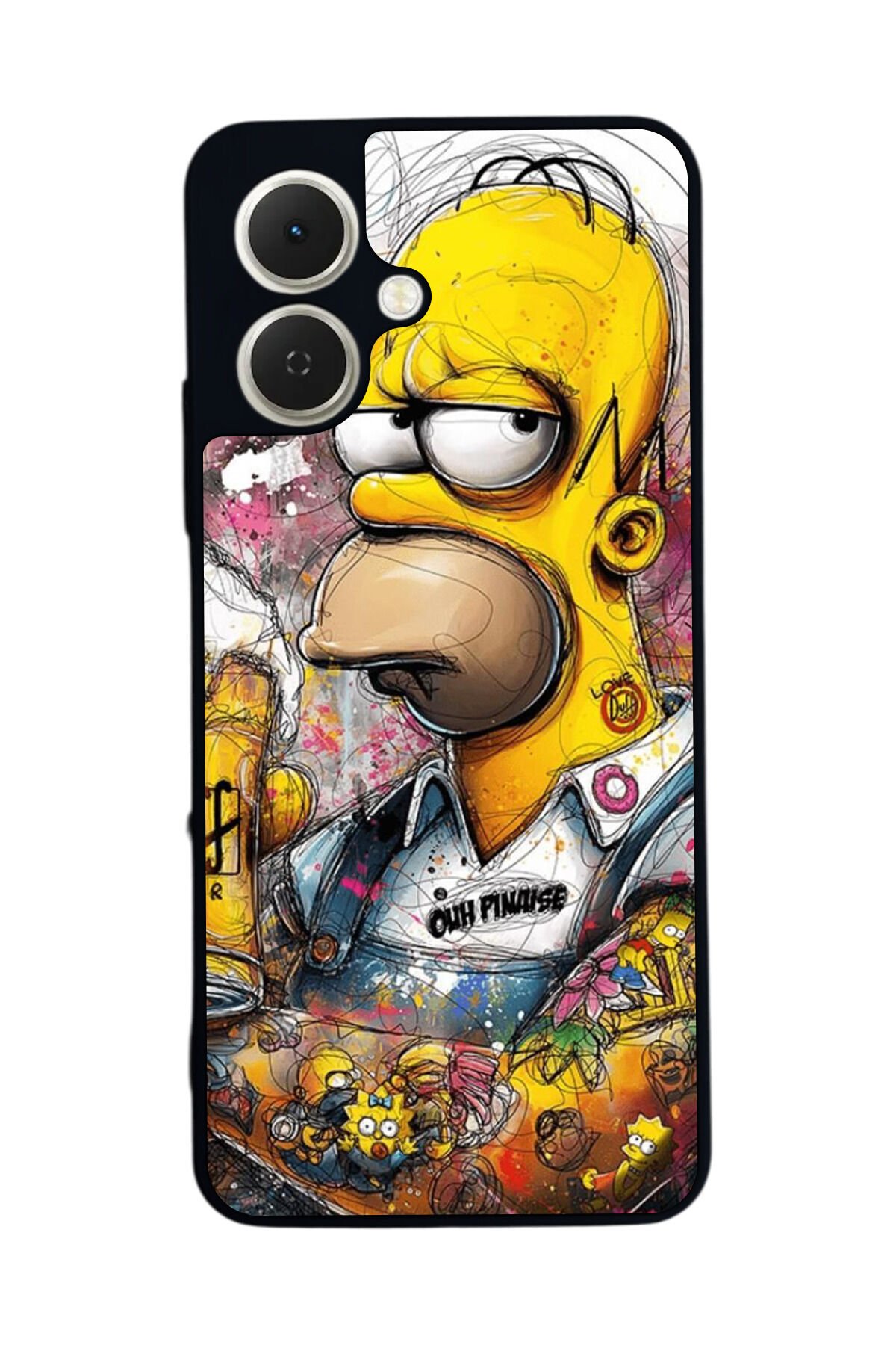 Tecno Spark GO 2 Uyumlu The Simpsons Tasarımlı Glossy Premium Kılıf