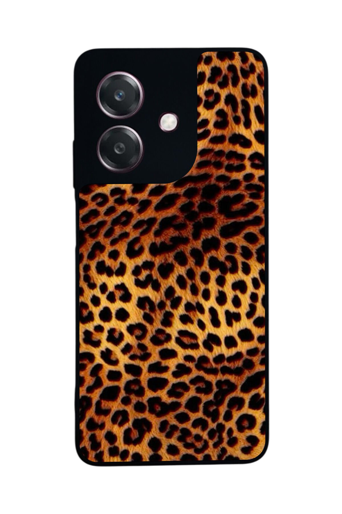 Oppo A3 5G Uyumlu Leopar Tasarımlı Glossy Premium Kılıf