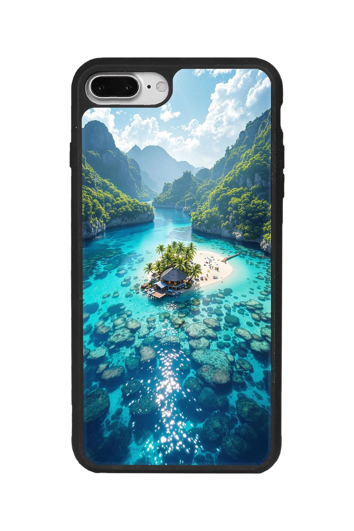 Apple iPhone 7 Plus Siyah Silikon Kılıf Çiziklere ve Darbelere Karşı Koruma