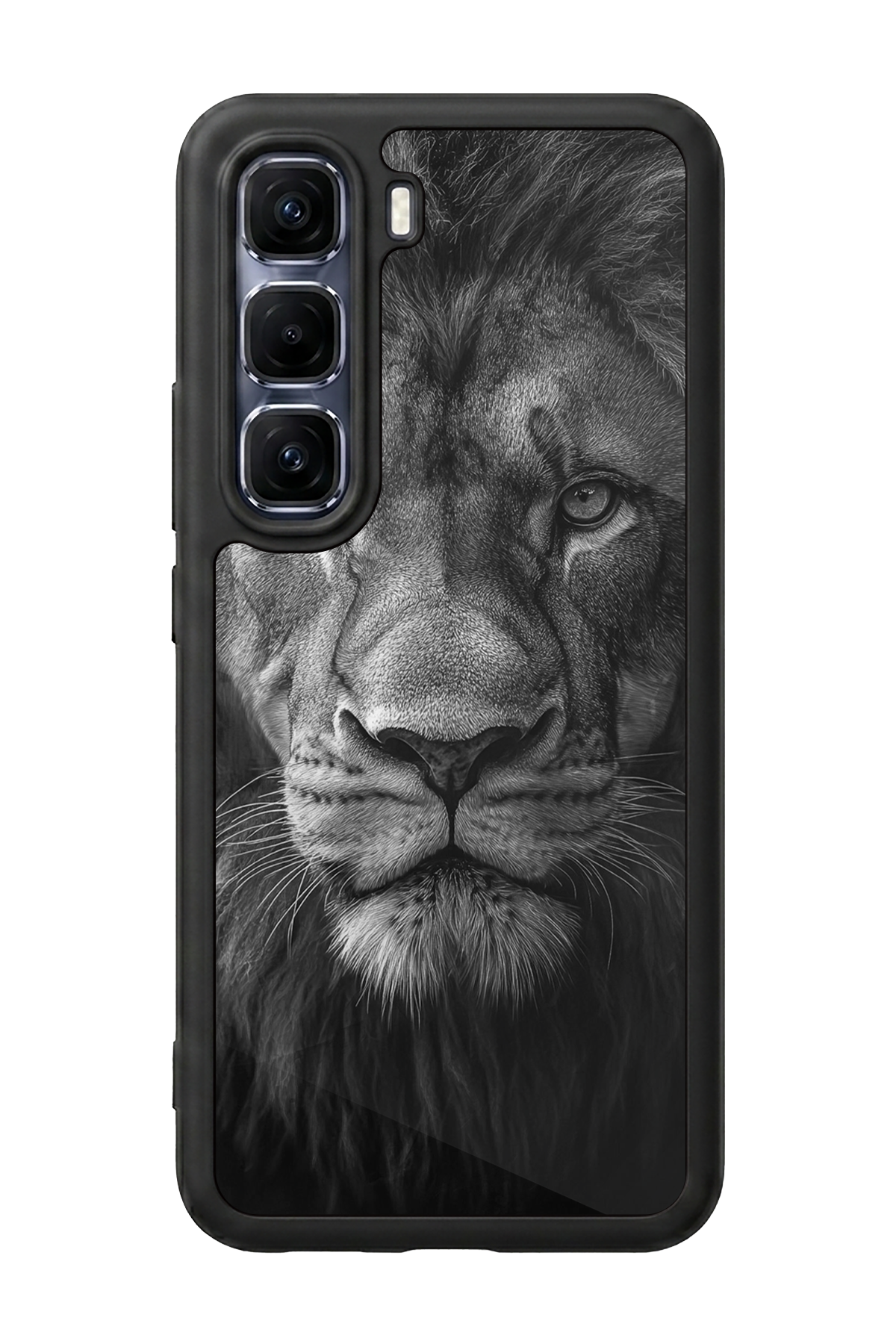 Infinix Hot 60 Pro Plus Uyumlu Aslan Tasarımlı Glossy Premium Kılıf