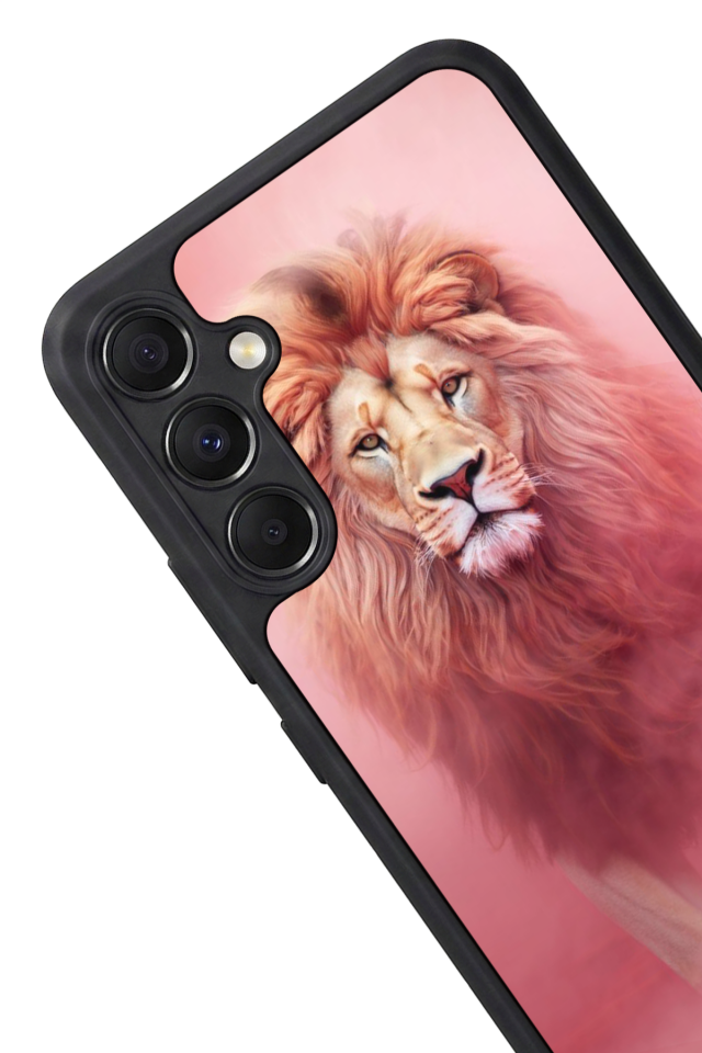 Samsung Galaxy A34 Uyumlu Aslan Tasarımlı Glossy Premium Kılıf