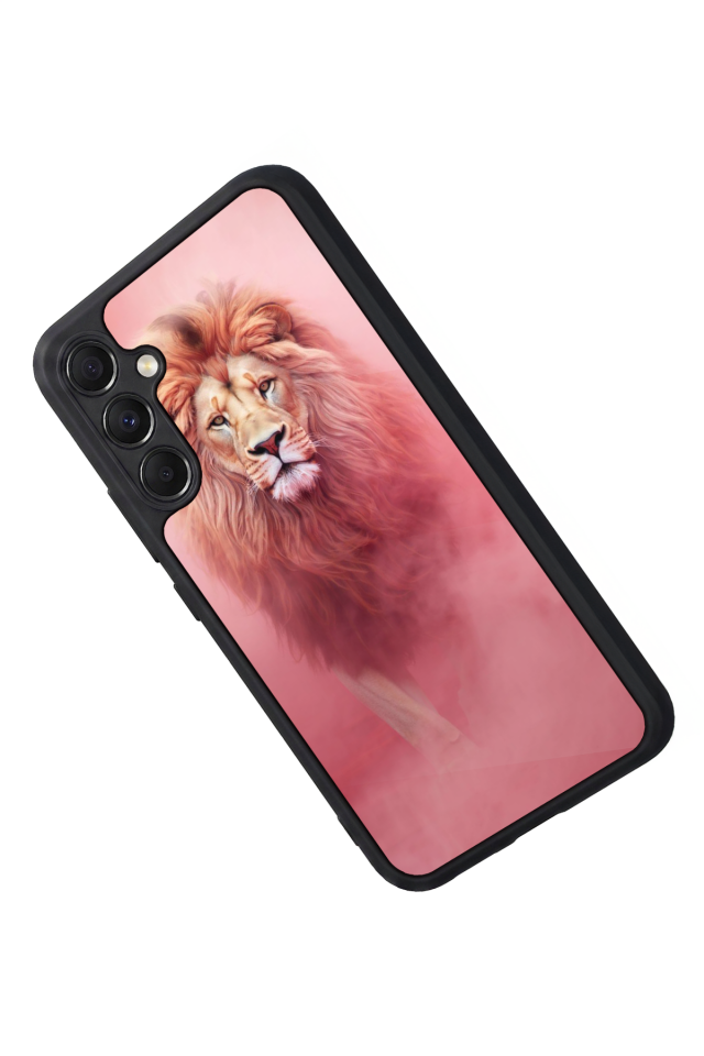 Samsung Galaxy A34 Uyumlu Aslan Tasarımlı Glossy Premium Kılıf