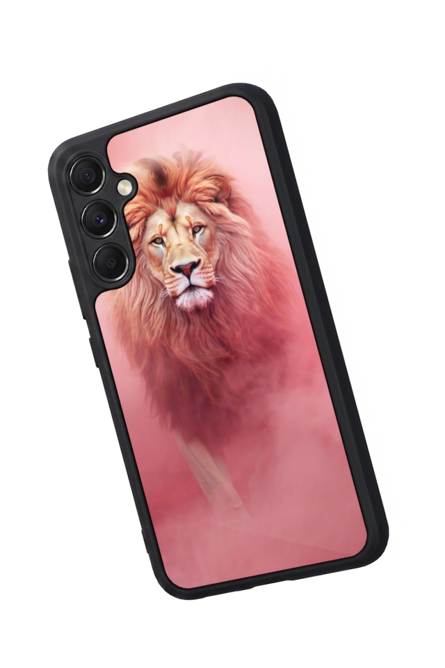 Samsung Galaxy A34 Uyumlu Aslan Tasarımlı Glossy Premium Kılıf
