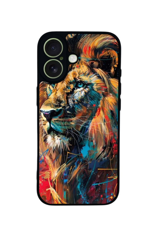 iPhone 17 Uyumlu Aslan Tasarımlı Glossy Premium Kılıf