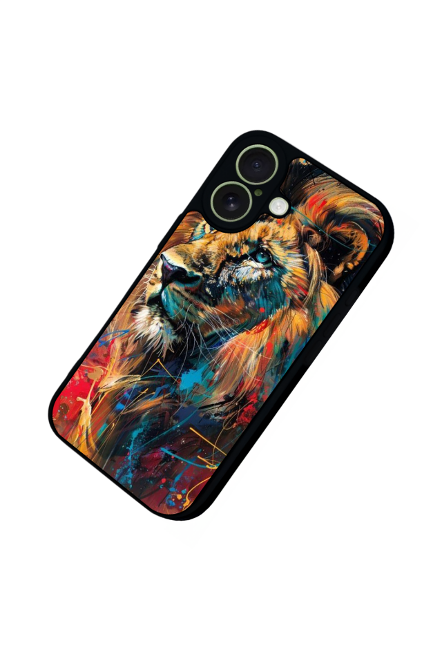 iPhone 17 Uyumlu Aslan Tasarımlı Glossy Premium Kılıf