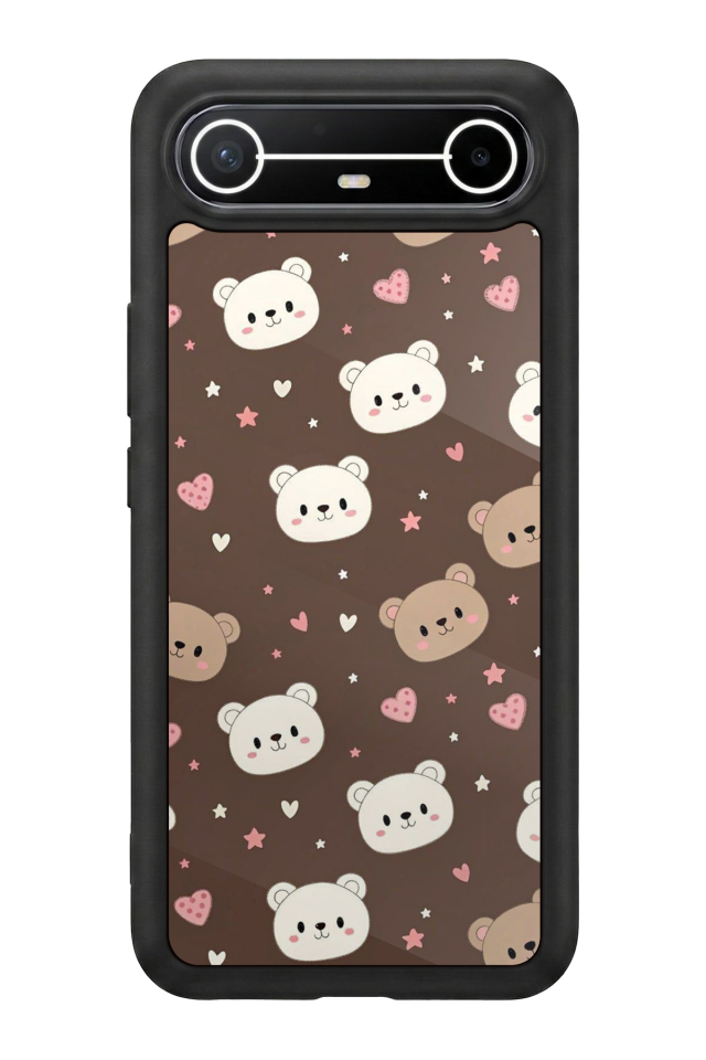 Tecno Spark Slim 5G Uyumlu Ayı Tasarımlı Glossy Premium Kılıf