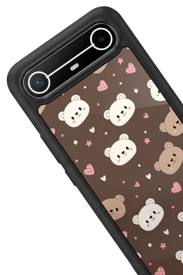 Tecno Spark Slim 5G Uyumlu Ayı Tasarımlı Glossy Premium Kılıf