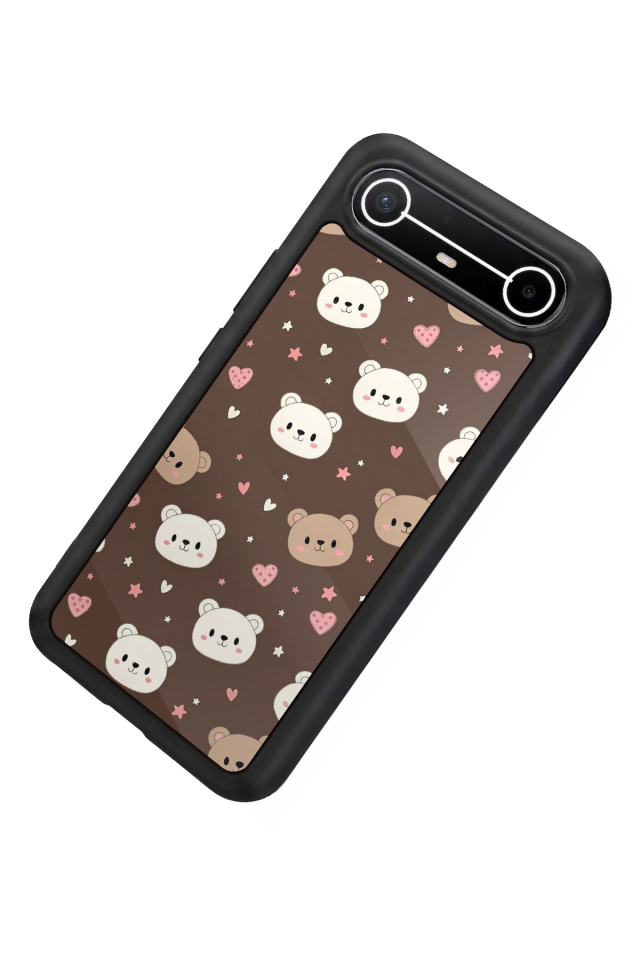 Tecno Spark Slim 5G Uyumlu Ayı Tasarımlı Glossy Premium Kılıf