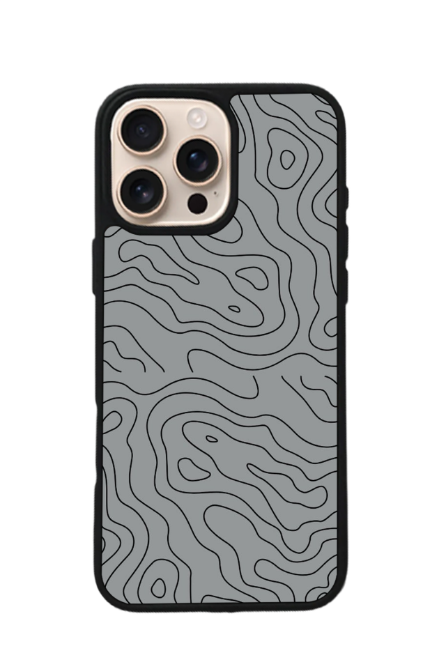 iPhone 16 Pro Max Uyumlu Çizgi Sanatı Tasarımlı Glossy Premium Kılıf