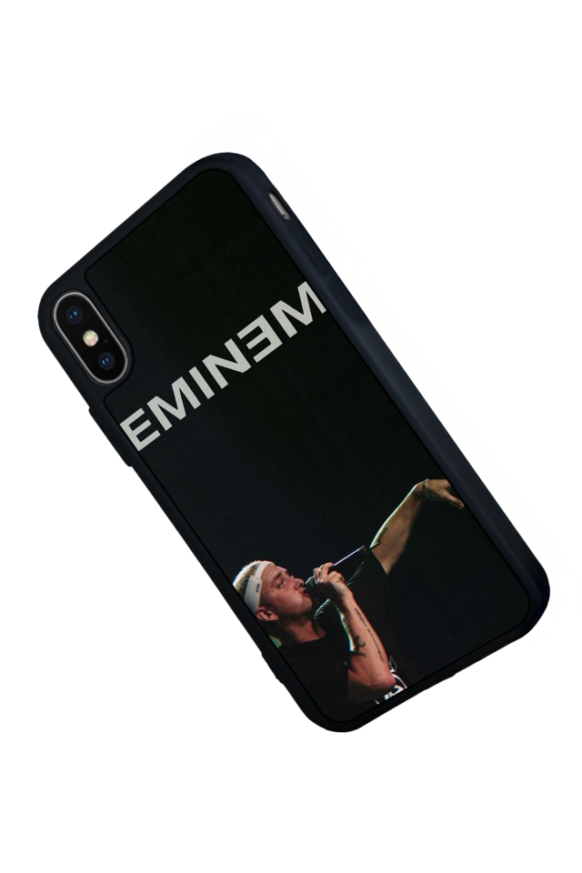 iPhone XS Max Uyumlu Eminem Tasarımlı Glossy Premium Kılıf