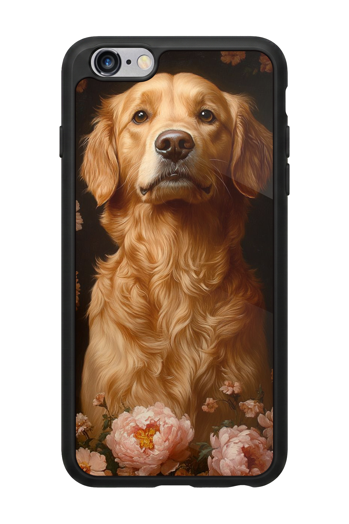 iPhone 6 Plus Uyumlu Golden Kopek Tasarımlı Glossy Premium Kılıf