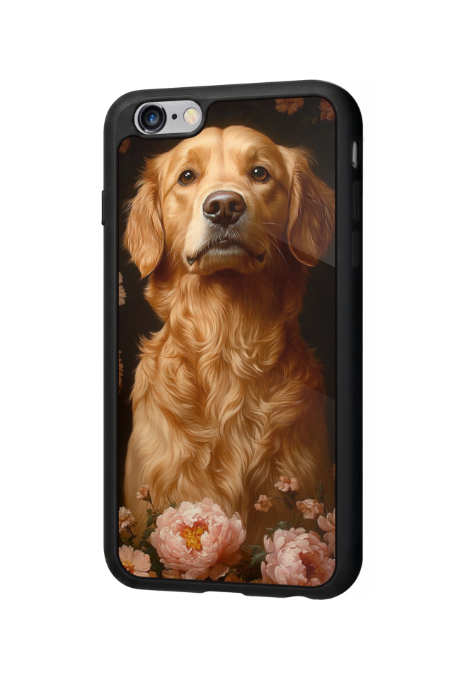 iPhone 6 Plus Uyumlu Golden Kopek Tasarımlı Glossy Premium Kılıf