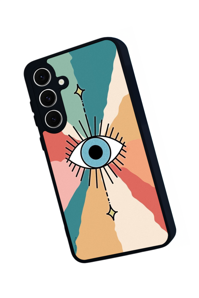 Samsung Galaxy A16 Uyumlu Göz Tasarımlı Glossy Premium Kılıf