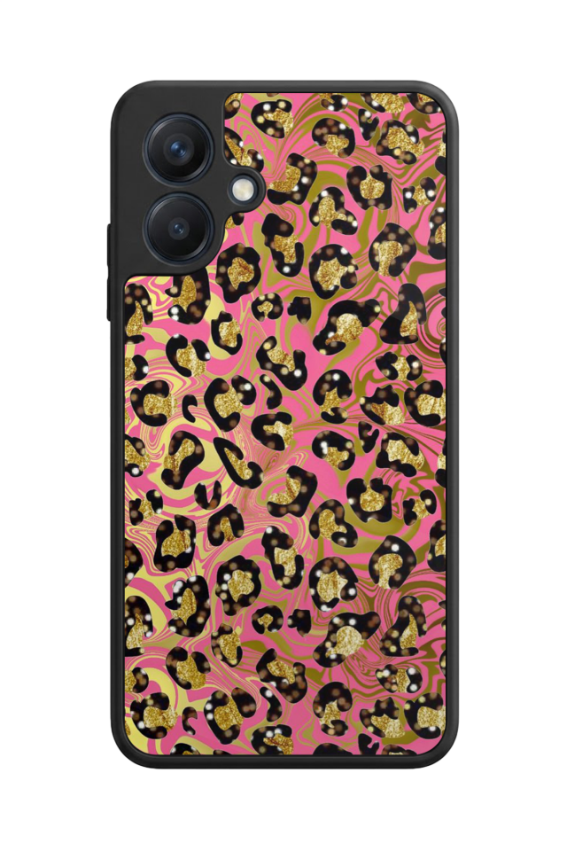 Samsung Galaxy A07 Uyumlu Hologram Leopar Tasarımlı Glossy Premium Kılıf