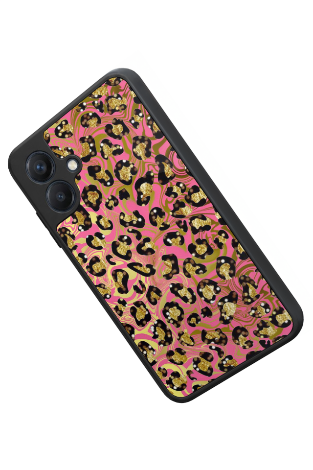 Samsung Galaxy A07 Uyumlu Hologram Leopar Tasarımlı Glossy Premium Kılıf