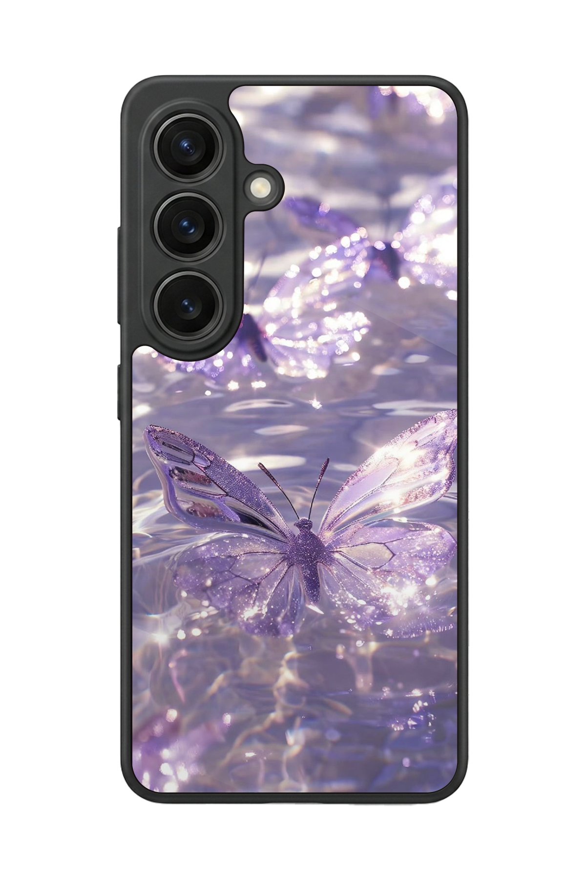 Samsung Galaxy S26 Uyumlu Kelebek Tasarımlı Glossy Premium Kılıf