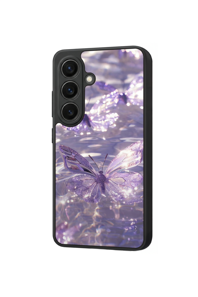Samsung Galaxy S26 Uyumlu Kelebek Tasarımlı Glossy Premium Kılıf