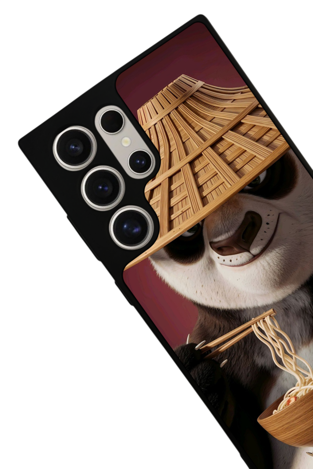 Samsung Galaxy S22 Ultra Uyumlu Kung Fu Panda Tasarımlı Glossy Premium Kılıf