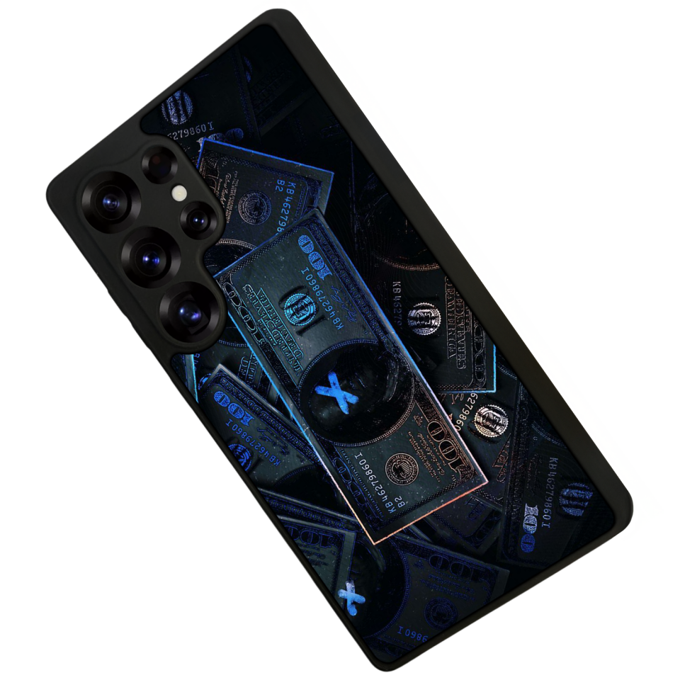 Samsung Galaxy S25 Ultra Uyumlu Para Tasarımlı Glossy Premium Kılıf