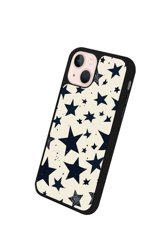 iPhone 14 Plus Uyumlu Retro Yildizlar Tasarımlı Glossy Premium Kılıf