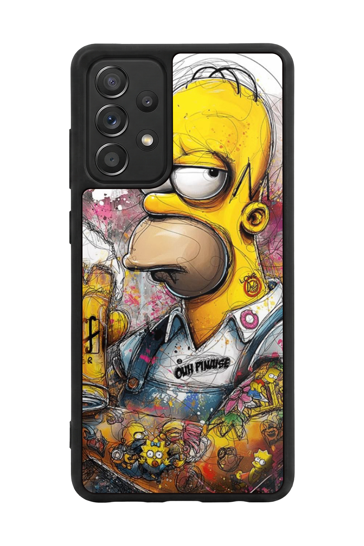 Samsung Galaxy A72 Uyumlu The Simpsons Tasarımlı Glossy Premium Kılıf
