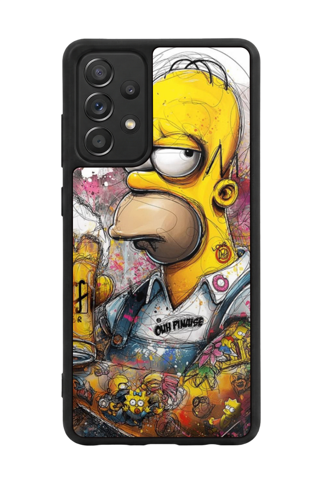 Samsung Galaxy A72 Uyumlu The Simpsons Tasarımlı Glossy Premium Kılıf
