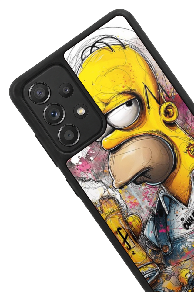 Samsung Galaxy A72 Uyumlu The Simpsons Tasarımlı Glossy Premium Kılıf