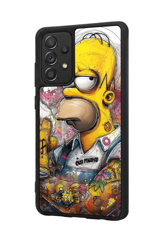 Samsung Galaxy A72 Uyumlu The Simpsons Tasarımlı Glossy Premium Kılıf