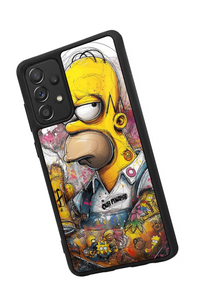 Samsung Galaxy A72 Uyumlu The Simpsons Tasarımlı Glossy Premium Kılıf