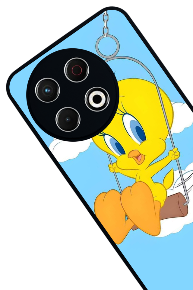 Tecno Spark 30 Pro Uyumlu Tweety Tasarımlı Glossy Premium Kılıf