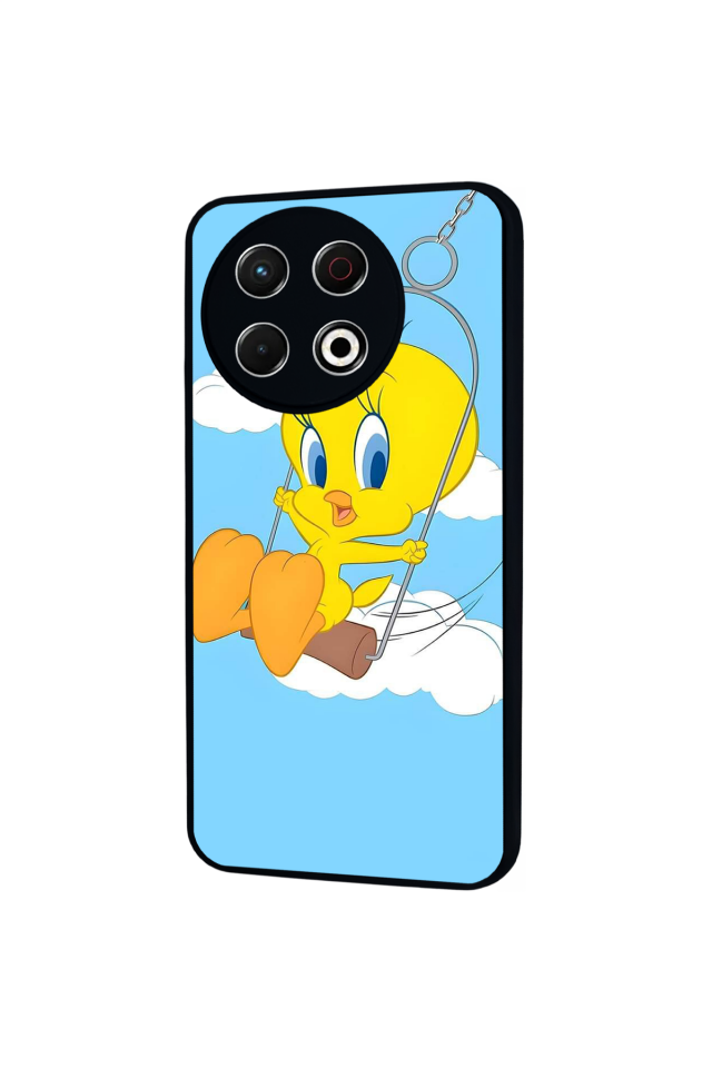 Tecno Spark 30 Pro Uyumlu Tweety Tasarımlı Glossy Premium Kılıf